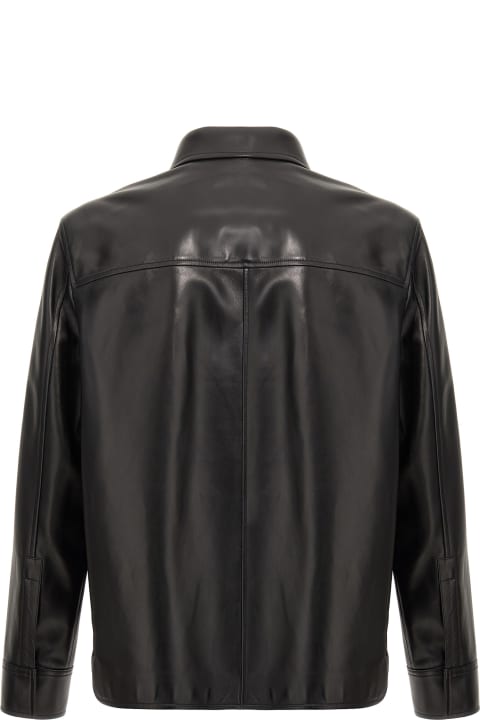 Loewe Shirts for Men Loewe Leather Overshirt