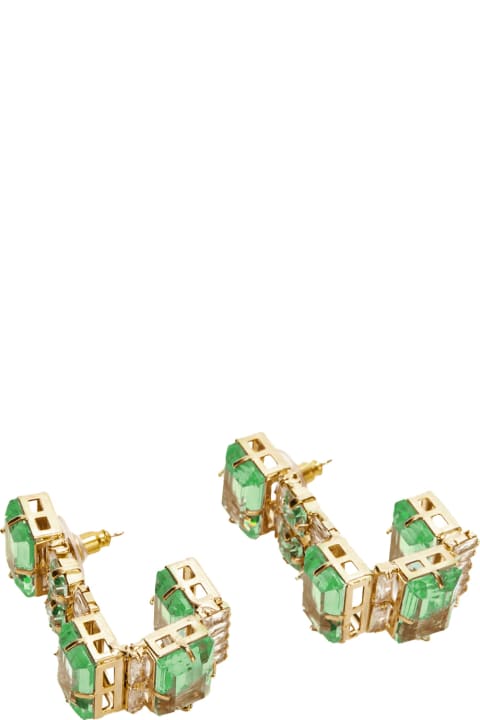 Earrings for Women Ermanno Scervino Earrings With Green Stones