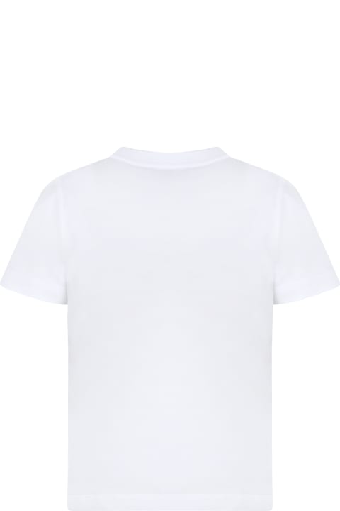 Moschino T-Shirts & Polo Shirts for Boys Moschino White T-shirt For Kids With Teddy Bear And Logo