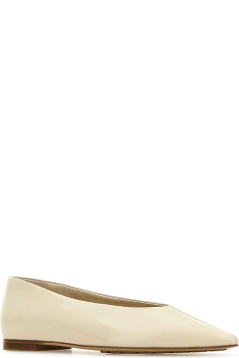 Bottega Veneta Shoes for Women Bottega Veneta Ivory Leather Sofia Ballerinas