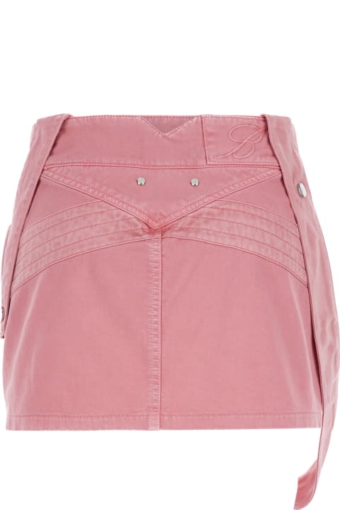 Blumarine Skirts for Women Blumarine Pink Medium Waist Miniskirt In Cotton Woman