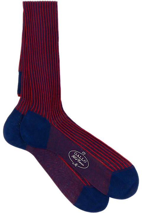 Gallo for Women Gallo Two-tone Cotton Socks