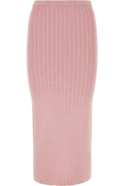 Alessandra Rich for Women Alessandra Rich Pink Stretch Cotton Blend Skirt