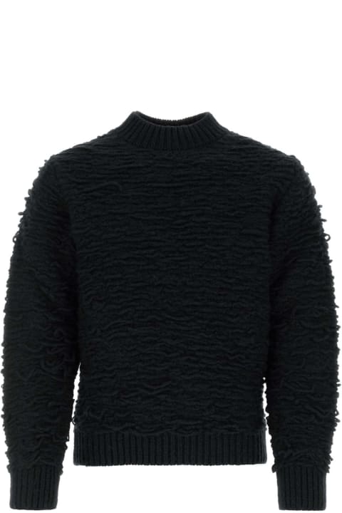 Dries Van Noten for Men Dries Van Noten Black Wool Sweater