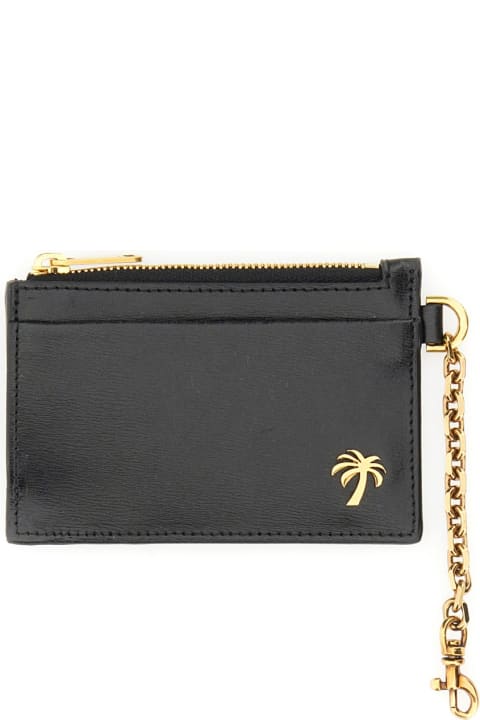 Palm Angels Wallets for Women Palm Angels Card Holder With Chain "palm Beach"