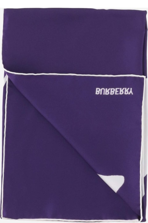 Scarves & Wraps for Women Burberry Silk Scarf With Logo