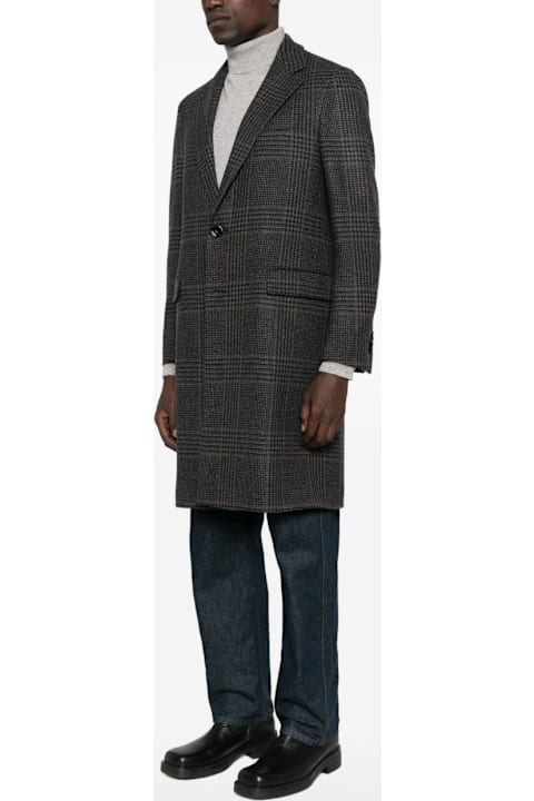 Homeware Lardini Lardini Gray Checked Coat