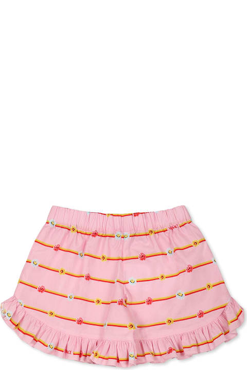 Homeware Versace Pink Shorts For Girl With Logo