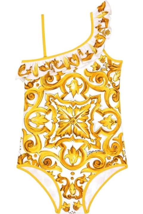 Swimwear for Girls Dolce & Gabbana Swimming With Print