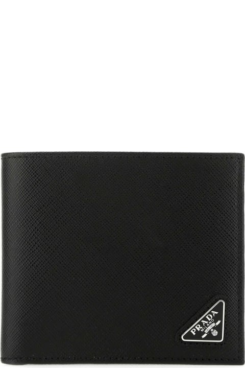 Prada for Men Prada Black Leather Wallet