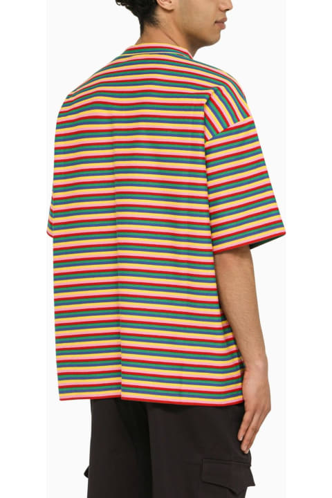 Striped Oversize Crew-neck T-shirt