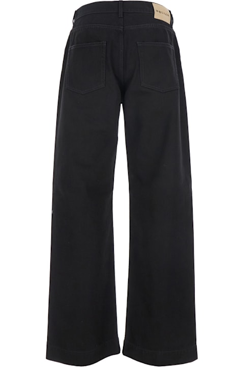 Alexander McQueen Jeans for Men Alexander McQueen Black Jeans With Belt Loops And Logo Patch On The Rear In Denim Man