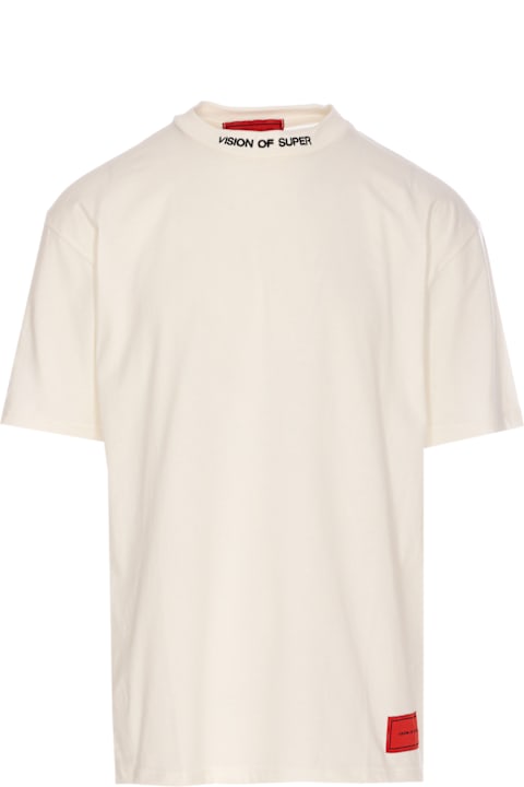 Vision of Super for Men Vision of Super Ruined Skull Print And Logo T-shirt