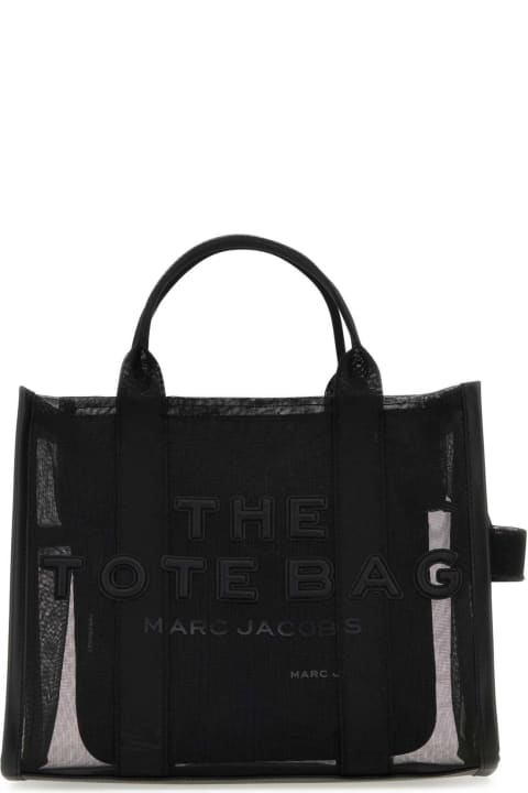 Marc Jacobs for Women Marc Jacobs Black Mesh Medium The Tote Bag Handbag