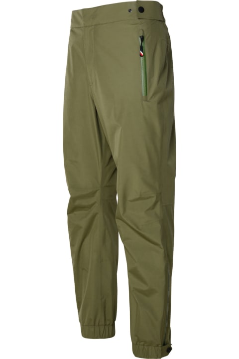 Pants for Men Moncler Grenoble Green Polyester Pants