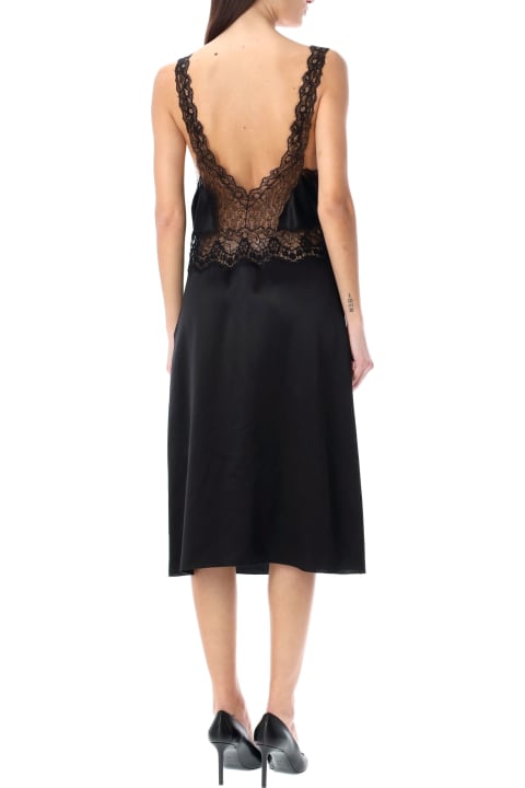Saint Laurent Dresses for Women Saint Laurent Slip V-neck Lace Dress