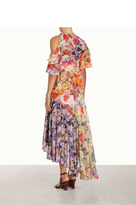 Zimmermann for Women Zimmermann Wonderland Flounce Dress In Spliced Floral