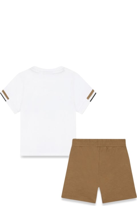 Bodysuits & Sets for Baby Boys Hugo Boss Tee Shirt+berm Suit