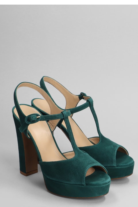 Relac Shoes for Women Relac Sandals In Green Suede