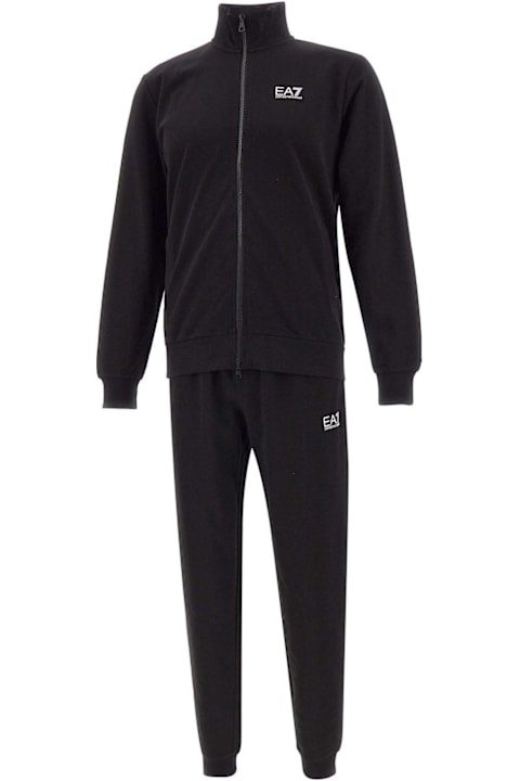 EA7 Suits for Men EA7 Logo Printed Zipped Track Suit