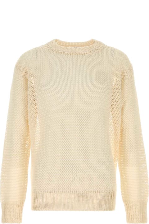 Homeware Jil Sander Cream Crochet Sweater