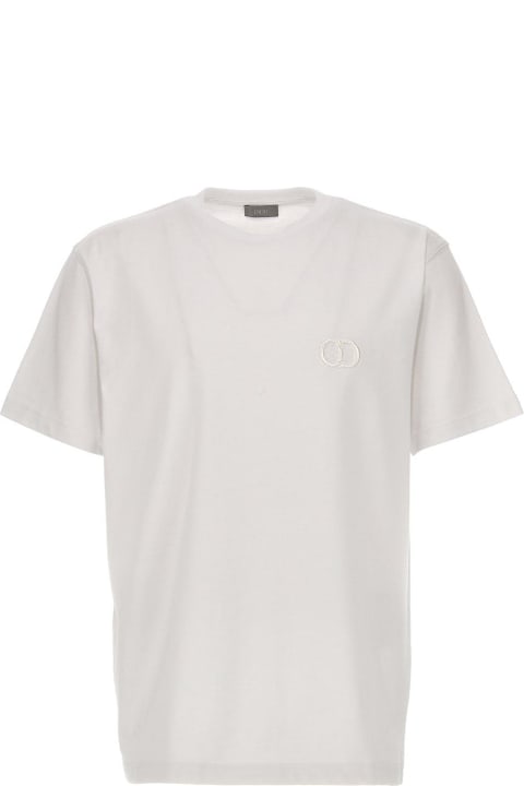 Homeware Dior Cd Embroidered Crewneck T-shirt