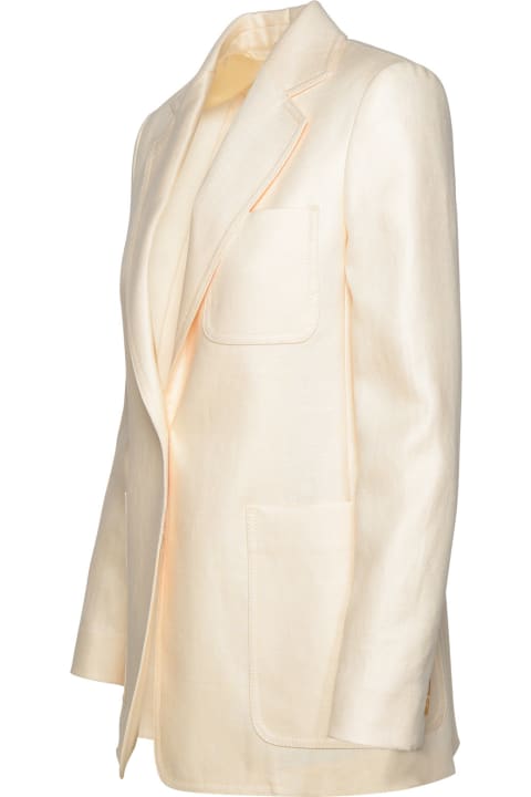 Fashion for Women Max Mara 'boemia' Ivory Linen Blazer