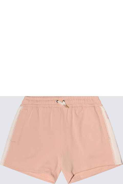 キッズ新着アイテム Chloé Washed Pink Cotton Shorts