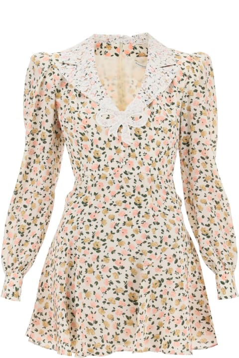 Alessandra Rich for Women Alessandra Rich Mini Dress With Lace Collar