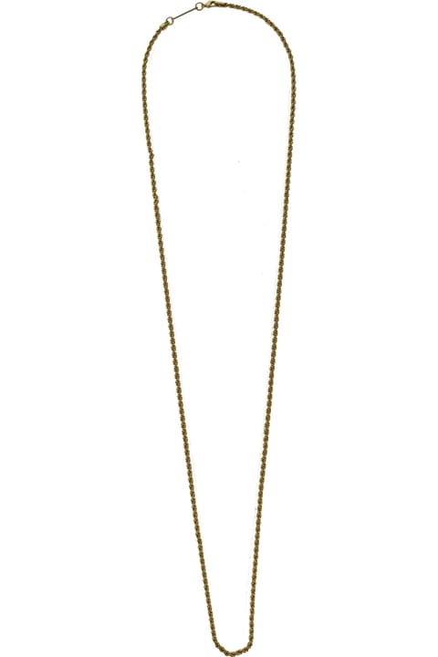 ウィメンズ Federica Tosiのネックレス Federica Tosi 'mini Grace' Gold Tone Long Necklace In Brass Woman