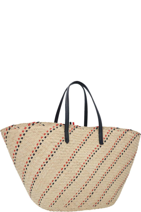 Thom Browne Totes for Women Thom Browne Rwb-stripe Top Handle Bag