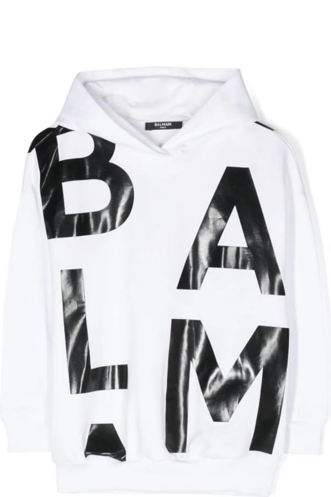 Sweaters & Sweatshirts for Girls Balmain Balmain Sweaters White