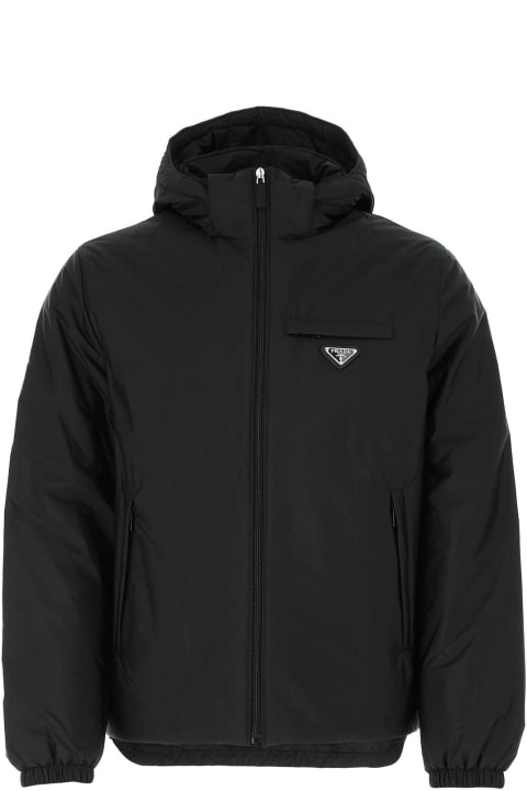 Sale for Men Prada Black Re-nylon Down Jacket