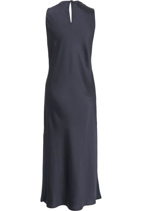 Herno Dresses for Women Herno Satin Sleeveless Midi Dress