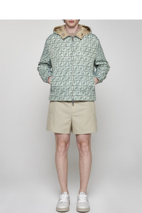Fashion for Men Fendi Ff Print Nylon Reversible Jacket