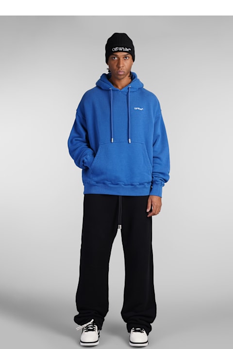 Fleeces & Tracksuits for Men Off-White Sweatshirt In Blue Cotton