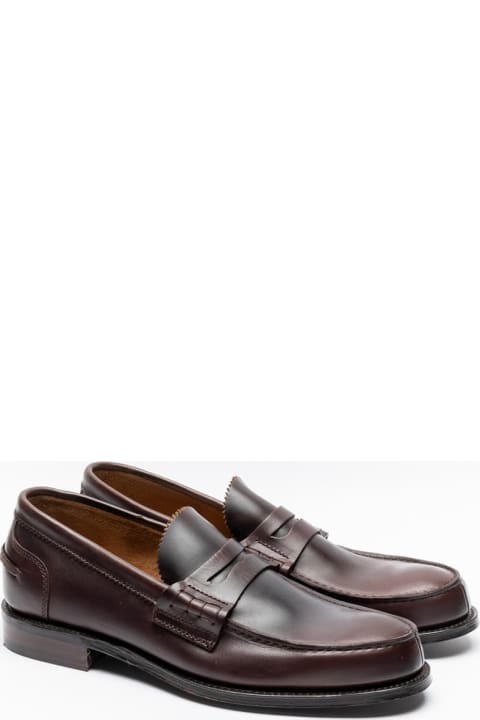 Brown Oxford Pull Up Calf Penny Loafer