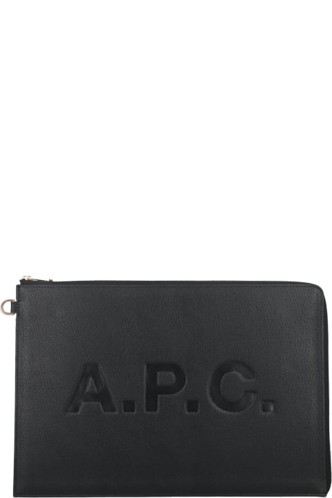 A.P.C. Clutches for Women A.P.C. Briefcase With Logo