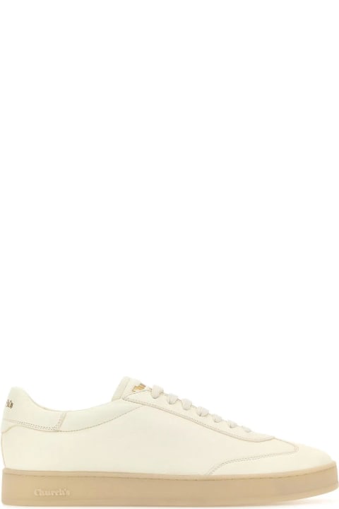 Church's Shoes for Men Church's Ivory Leather Largs 2 Sneakers