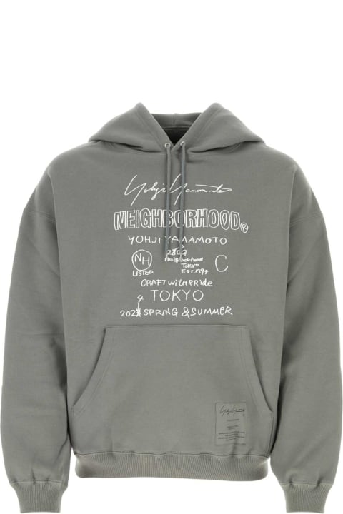 メンズ Yohji Yamamotoのフリース＆ラウンジウェア Yohji Yamamoto Grey Cotton Yohji Yamamoto X Neighborhood Sweatshirt