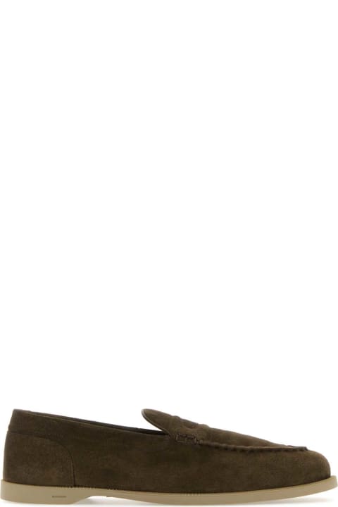 Loafers & Boat Shoes for Men John Lobb Mud Suede Pace Loafers