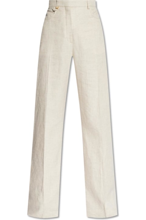 Jacquemus for Women Jacquemus Sauge Viscose And Linen Trousers