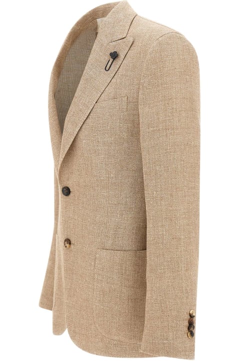 Lardini Coats & Jackets for Men Lardini Linen And Wool Blazer