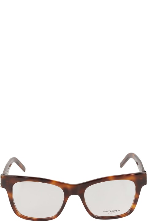 ウィメンズ新着アイテム Saint Laurent Eyewear Ysl Hinge Square Frame Glasses