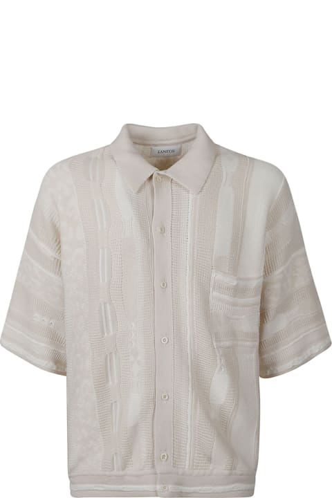 Laneus for Men Laneus Jacquard Polo Shirt