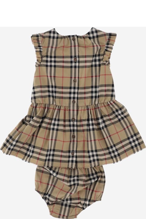 Burberry Dresses for Girls Burberry Two-piece Cotton Check Set