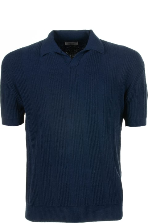 Altea for Men Altea Navy Blue Short-sleeved Polo Shirt