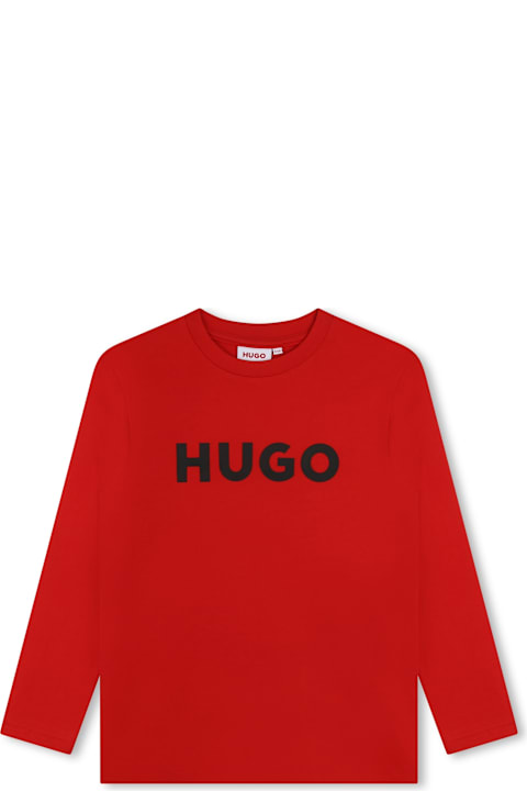 Hugo Boss for Kids Hugo Boss T-shirt Con Stampa