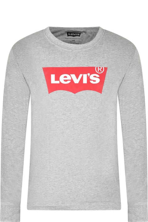 Fashion for Kids Levi's Grey T-shirt For Kids With Logo