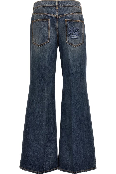 Etro Jeans for Men Etro Logo Embroidery Jeans